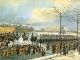 На Сенатской площади, 14 декабря 1825, бумага, акварель. Художник Кольман К.И