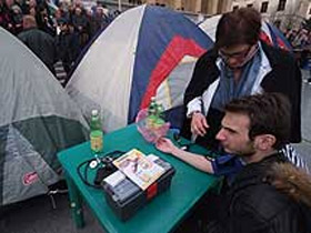 Голодовка в Грузии. Фото с сайта newsgeorgia.ru