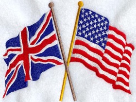 Флаги США и Великобритании. Фото с сайта www.dodgepowerwagonm880.com