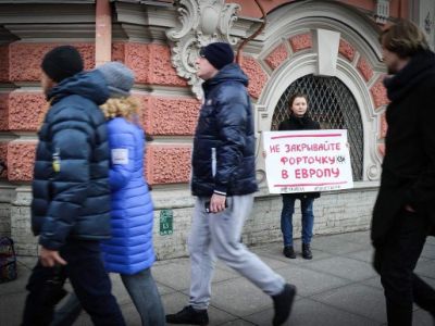 Пикет студентов Европейского университета, Санкт-Петербург, 10.11.17. Источник - rosbalt.ru