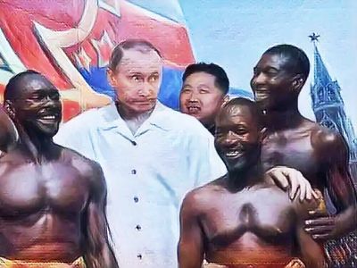 Путин и Африка. Фото: yaplakal.com